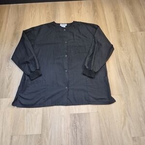 Scrub Black Lightweight Sweater Jacket